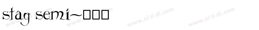 stag semi字体转换